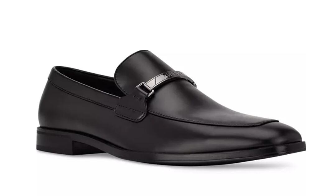 Guess Shoes Men's Size 10.5 Black Gm HANDY Slip On Monk Strap Dress Loafers
